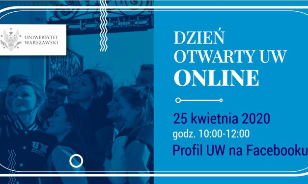 25 kwietnia: Dzień Otwarty UW Online