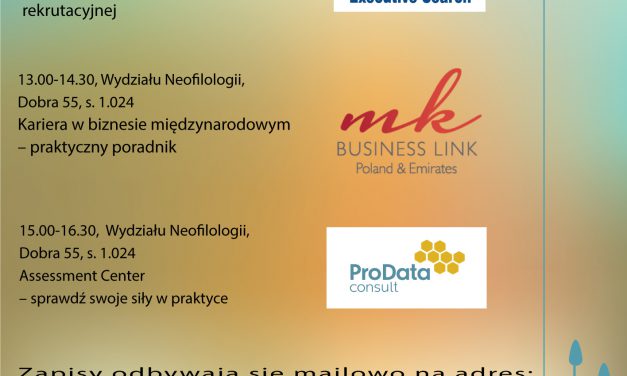 Bezpłatne warsztaty Biura Karier UW