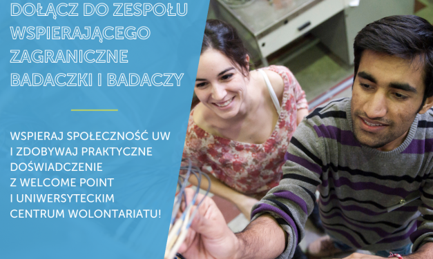 Uniwersyteckie Centrum Wolontariatu szuka ochotniczek i ochotników